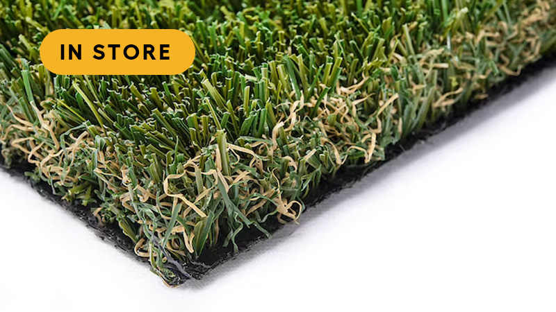 Artificial turf corner section