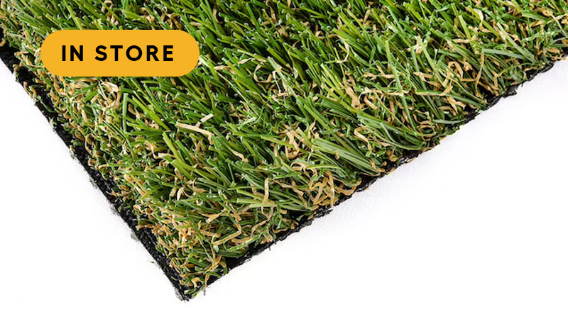 Artificial turf corner section