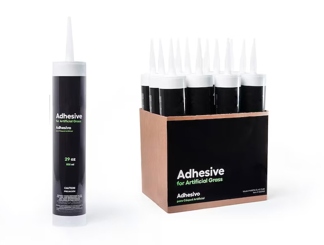 Adhesive tube and a box containing several tubes of adhesive